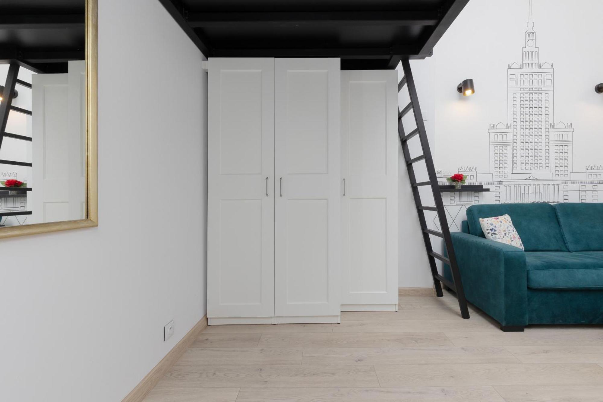 Aleja Wyzwolenia Studio with Mezzanine Warsaw Downtown by Noclegi Renters Kültér fotó