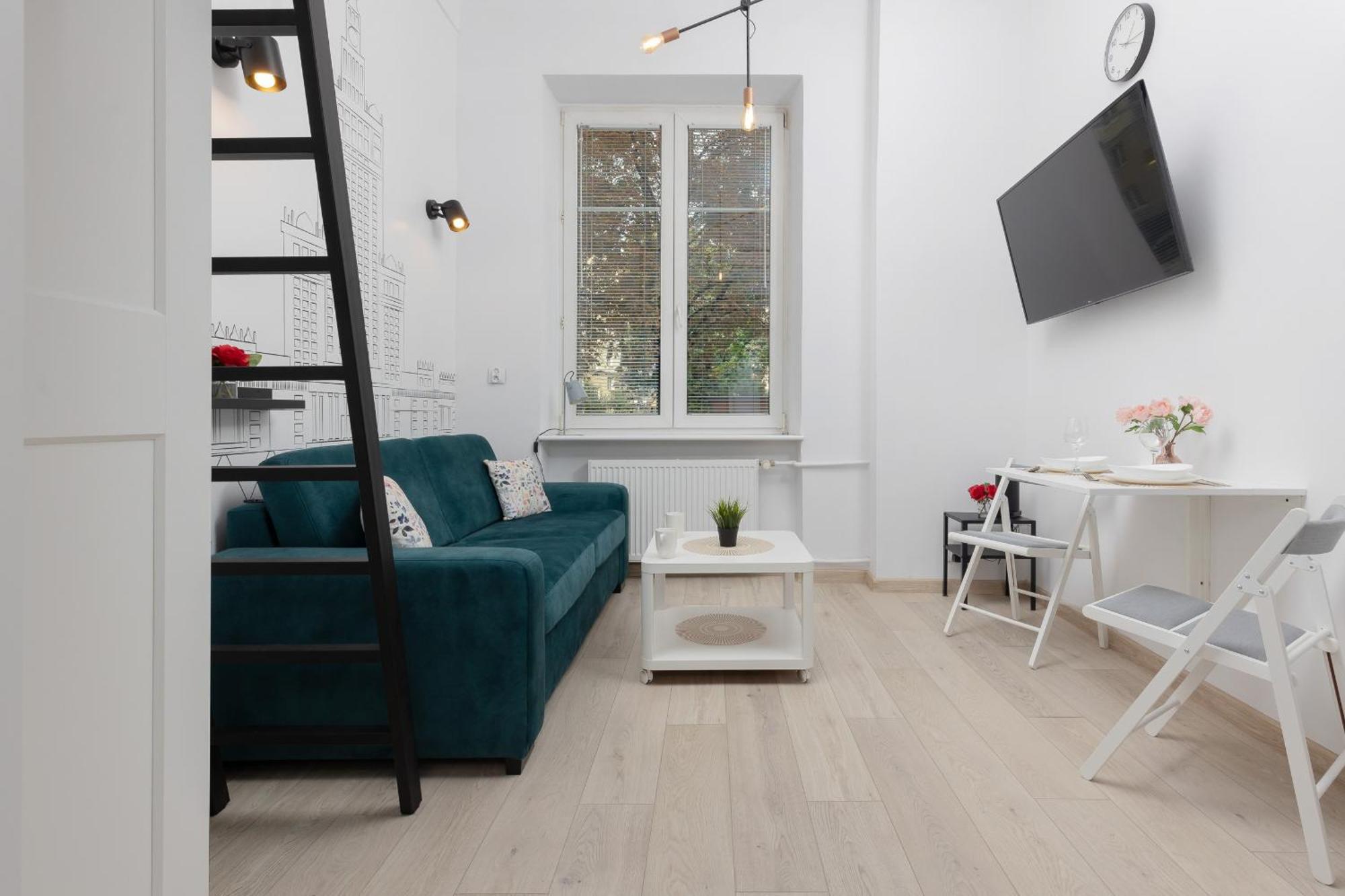 Aleja Wyzwolenia Studio with Mezzanine Warsaw Downtown by Noclegi Renters Kültér fotó