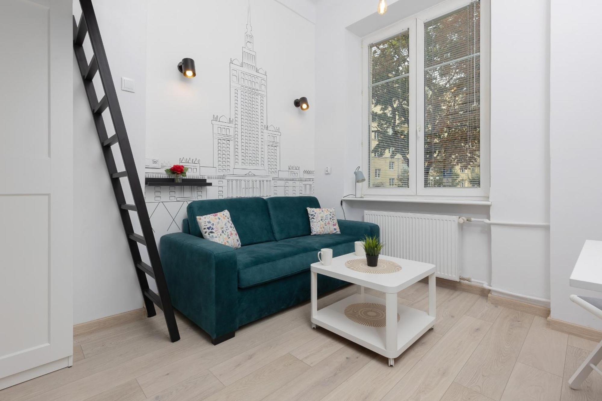 Aleja Wyzwolenia Studio with Mezzanine Warsaw Downtown by Noclegi Renters Kültér fotó